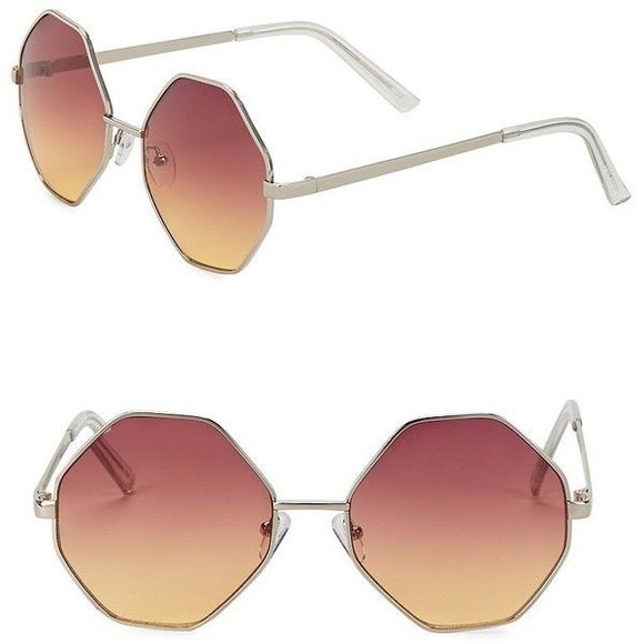 Steve Madden Accessories - Steve Madden Octagon Purple-yellow sunnies NWOT